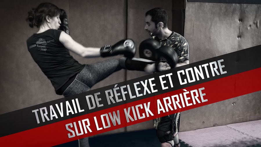 Boxe-Pieds-Poings-Reflexe-Contre-Low-Kick-Arriere