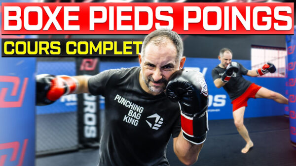 Entrainement Boxe Pieds Poings Kick Boxing Muay Thai au sac de frappe avec Greggot